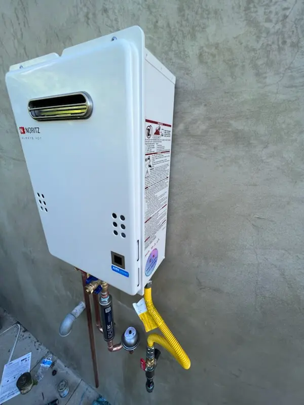 Tankless water heater installation for Quail Hill homes